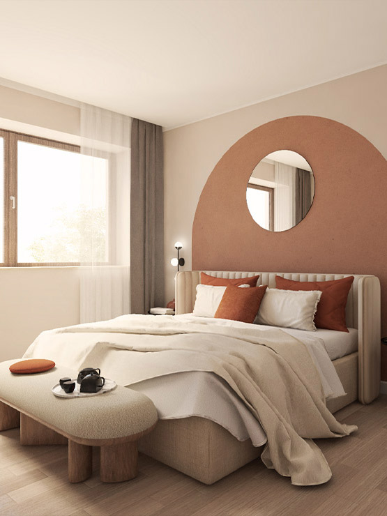Render 3D camera matrimoniale