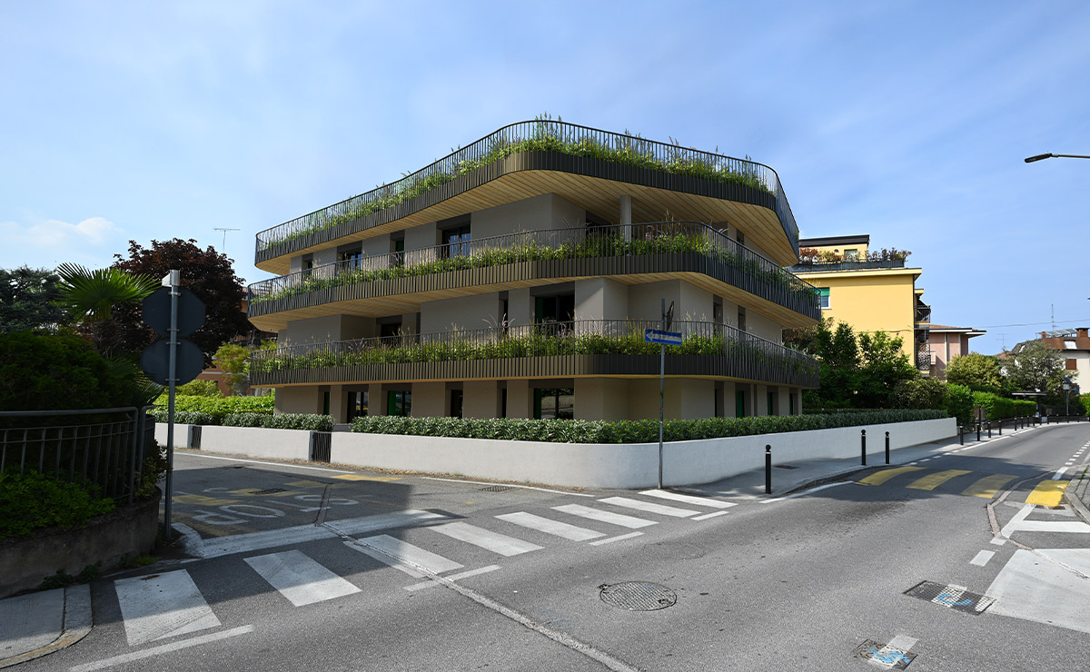 Render facciata esterna dell'edificio